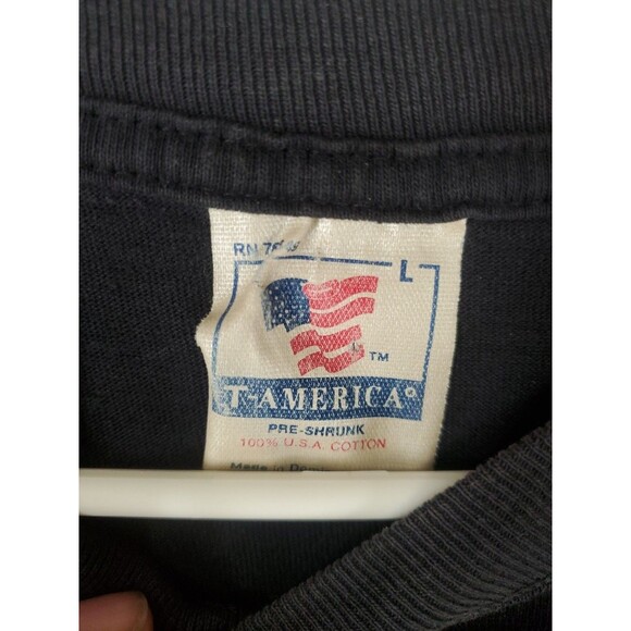 Vintage 90s 1993 Gardner Wolf Nature T-shirt The Mountain Find 23 Wolves Sz L - Picture 3 of 5